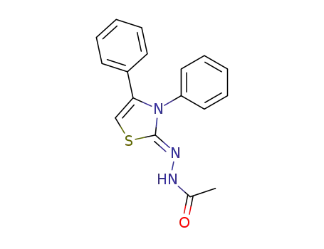 acetic acid-(3,4-diphenyl-3<i>H</i>-thiazol-2-ylidenehydrazide)