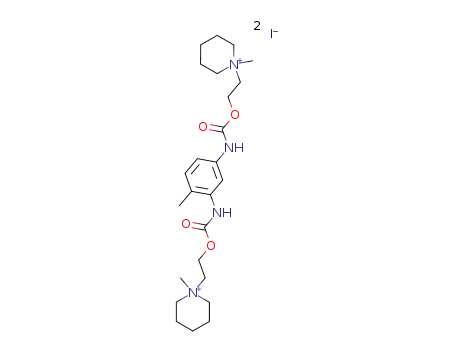 4-methyl-<i>N</i>,<i>N</i>'-bis-[2-(1-methyl-piperidinium-1-yl)-ethoxycarbonyl]-<i>m</i>-phenylenediamine; diiodide