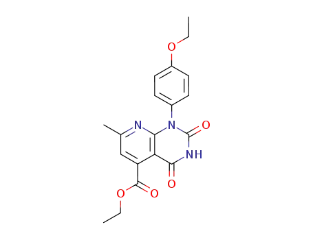 1-(4-ethoxy-phenyl)-7-methyl-2,4-dioxo-1,2,3,4-tetrahydro-pyrido[2,3-<i>d</i>]pyrimidine-5-carboxylic acid ethyl ester