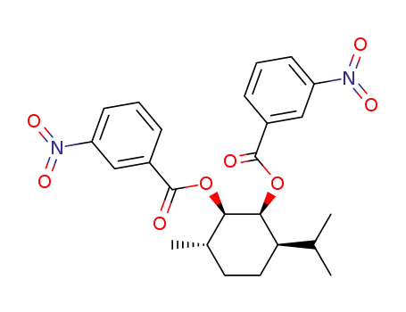 (1<i>RS</i>,2<i>SR</i>,3<i>RS</i>,4<i>SR</i>)-2,3-bis-(3-nitro-benzoyloxy)-<i>p</i>-menthane