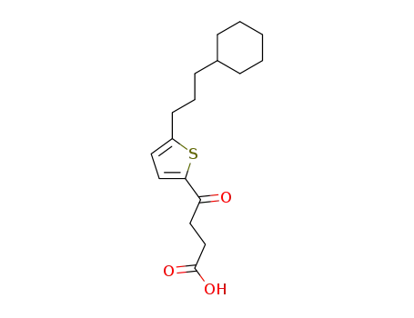 4-[5-(3-cyclohexyl-propyl)-[2]thienyl]-4-oxo-butyric acid