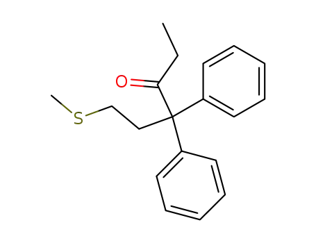 6-methylsulfanyl-4,4-diphenyl-hexan-3-one