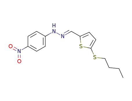 5-butylmercapto-thiophene-2-carbaldehyde-(4-nitro-phenylhydrazone)
