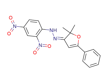 2,2-dimethyl-5-phenyl-furan-3-one-(2,4-dinitro-phenylhydrazone)