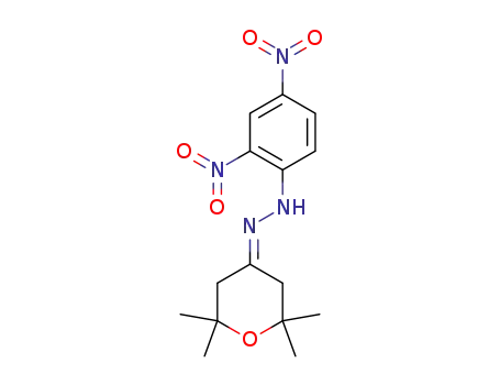 Molecular Structure of 36638-47-8 (2,2,6,6-tetramethyl-tetrahydro-pyran-4-one-(2,4-dinitro-phenylhydrazone))