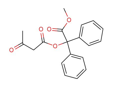 Molecular Structure of 853787-58-3 (acetoacetyloxy-diphenyl-acetic acid methyl ester)