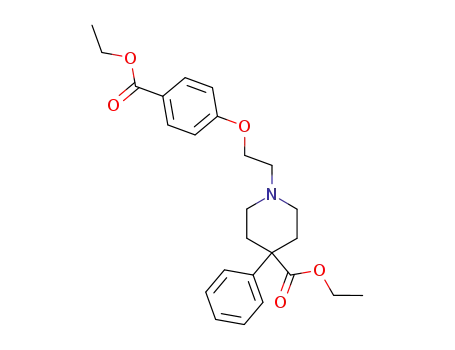 1-[2-(4-ethoxycarbonyl-phenoxy)-ethyl]-4-phenyl-piperidine-4-carboxylic acid ethyl ester