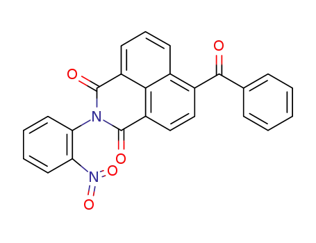 Molecular Structure of 114695-93-1 (6-benzoyl-2-(2-nitro-phenyl)-benz[<i>de</i>]isoquinoline-1,3-dione)