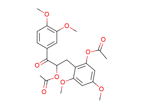 2-acetoxy-3-(2-acetoxy-4,6-dimethoxy-phenyl)-1-(3,4-dimethoxy-phenyl)-propan-1-one