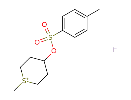 1-methyl-4-(toluene-4-sulfonyloxy)-tetrahydro-thiopyranium; iodide