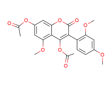 4,7-diacetoxy-3-(2,4-dimethoxy-phenyl)-5-methoxy-coumarin