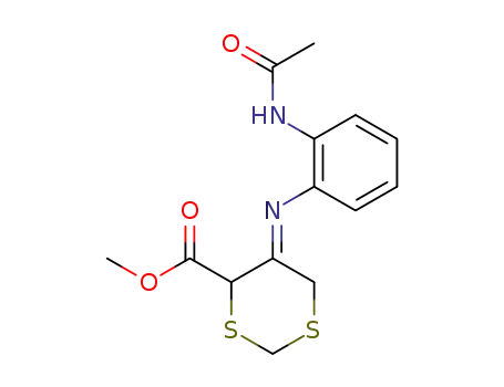 5-(2-acetylamino-phenylimino)-[1,3]dithiane-4-carboxylic acid methyl ester