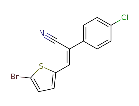 3<i>c</i>-(5-bromo-[2]thienyl)-2-(4-chloro-phenyl)-acrylonitrile