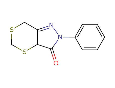 2-phenyl-2,7-dihydro-3a<i>H</i>-[1,3]dithiino[5,4-<i>c</i>]pyrazol-3-one