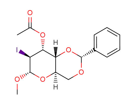 methyl-[<i>O</i><sup>3</sup>-acetyl-<i>O</i><sup>4</sup>,<i>O</i><sup>6</sup>-((<i>R</i>)-benzylidene)-2-iodo-2-deoxy-α-D-altropyranoside]