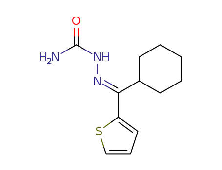 Molecular Structure of 100318-34-1 (cyclohexyl-[2]thienyl ketone semicarbazone)