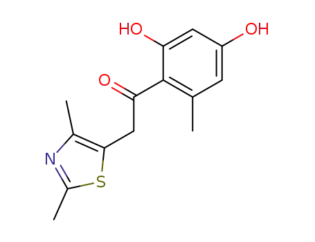 Ethanone, 1-(2,4-dihydroxy-6-methylphenyl)-2-(2,4-dimethyl-5-thiazolyl)-