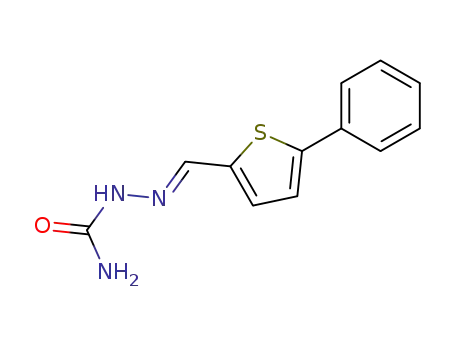 Molecular Structure of 19163-22-5 (5-phenyl-thiophene-2-carbaldehyde-semicarbazone)