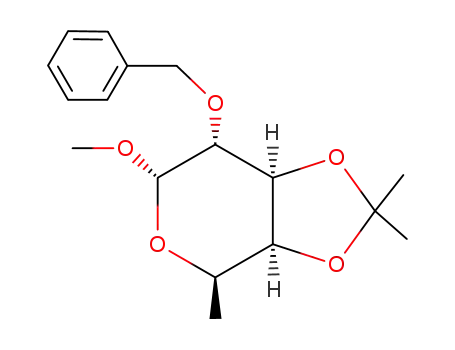 methyl-(<i>O</i><sup>2</sup>-benzyl-<i>O</i><sup>3</sup>,<i>O</i><sup>4</sup>-isopropylidene-α-D-fucopyranoside)