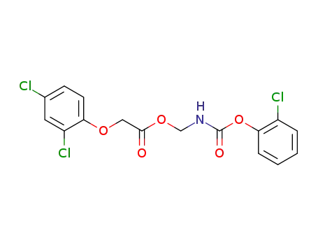 Acetic acid, (2,4-dichlorophenoxy)-,
[[(2-chlorophenoxy)carbonyl]amino]methyl ester