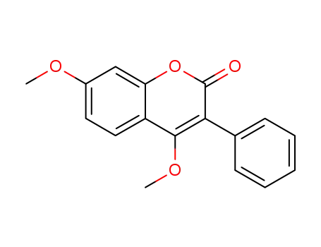 2H-1-Benzopyran-2-one, 4,7-dimethoxy-3-phenyl-