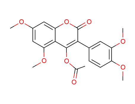 4-acetoxy-3-(3,4-dimethoxy-phenyl)-5,7-dimethoxy-coumarin