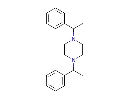 Molecular Structure of 94682-34-5 (Piperazine, 1,4-bis(1-phenylethyl)-)