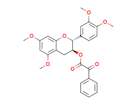 (2<i>R</i>)-2<i>r</i>-(3,4-dimethoxy-phenyl)-5,7-dimethoxy-3<i>t</i>-phenyloxoacetyloxy-chroman