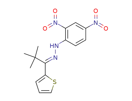 2,2-dimethyl-1-[2]thienyl-propan-1-one-(2,4-dinitro-phenylhydrazone)