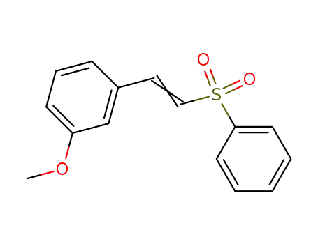 Molecular Structure of 66022-88-6 (Benzene, 1-methoxy-3-[2-(phenylsulfonyl)ethenyl]-)