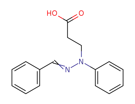 β-<α-Phenyl-β-benzyliden-hydrazino>-propionsaeure