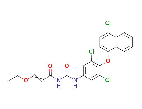 1-[3,5-Dichloro-4-(4-chloro-naphthalen-1-yloxy)-phenyl]-3-((E)-3-ethoxy-acryloyl)-urea