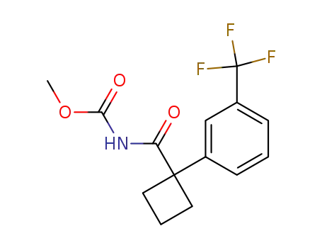 Molecular Structure of 29973-63-5 ((<1-(α,α,α-Trifluoro-m-tolyl)cyclobutyl>carbonyl)carbamsaeuremethylester)
