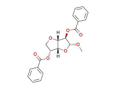 methyl-[di-<i>O</i>-benzoyl-3,6-anhydro-β-D-glucofuranoside