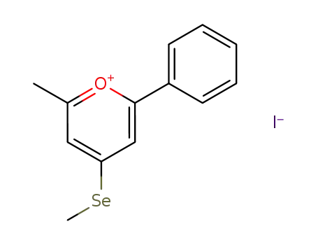 2-methyl-4-methylseleno-6-phenyl-pyrylium; iodide