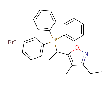 Phosphonium, [1-(3-ethyl-4-methyl-5-isoxazolyl)ethyl]triphenyl-, bromide