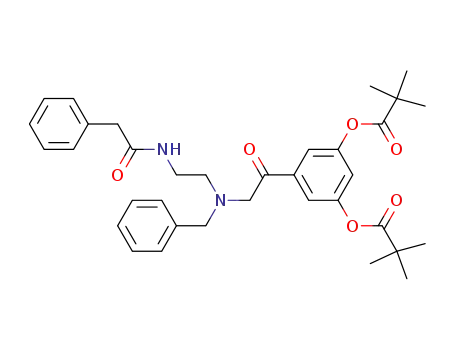 2,2-Dimethyl-propionic acid 3-{2-[benzyl-(2-phenylacetylamino-ethyl)-amino]-acetyl}-5-(2,2-dimethyl-propionyloxy)-phenyl ester