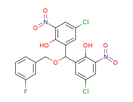 C<sub>20</sub>H<sub>13</sub>Cl<sub>2</sub>FN<sub>2</sub>O<sub>7</sub>