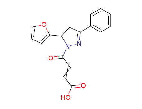 4-(5-furan-2-yl-3-phenyl-4,5-dihydro-pyrazol-1-yl)-4-oxo-but-2-enoic acid