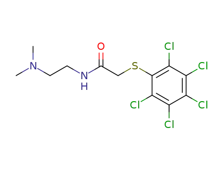 Pentachlorphenylmercapto-essigsaeure-<2-dimethylamino-aethylamid>
