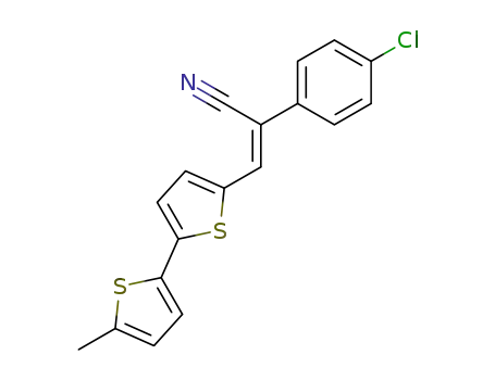2-(4-chloro-phenyl)-3<i>c</i>-(5'-methyl-[2,2']bithienyl-5-yl)-acrylonitrile