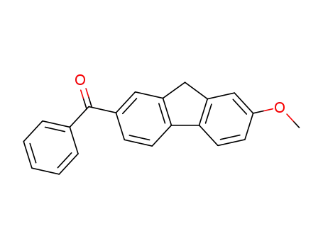 Molecular Structure of 63242-10-4 (Methanone, (7-methoxy-9H-fluoren-2-yl)phenyl-)