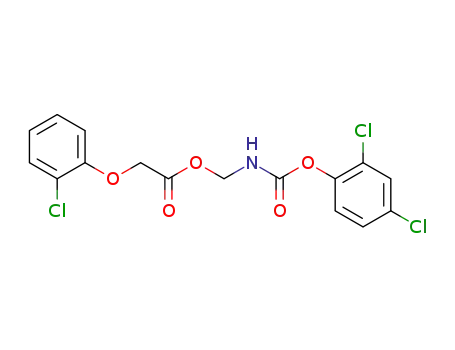 Acetic acid, (2-chlorophenoxy)-,
[[(2,4-dichlorophenoxy)carbonyl]amino]methyl ester