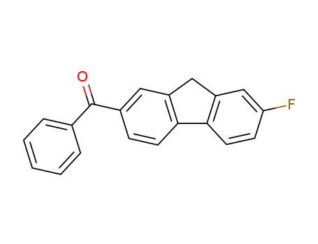 Molecular Structure of 63283-55-6 (Methanone, (7-fluoro-9H-fluoren-2-yl)phenyl-)