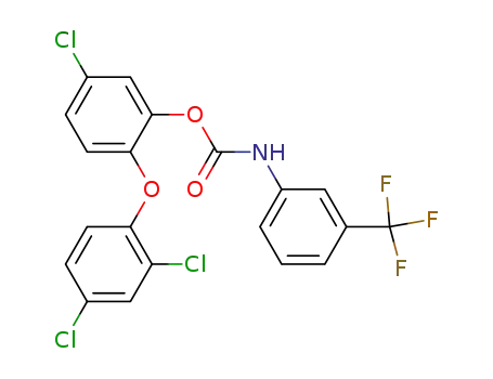 (3-Trifluoromethyl-phenyl)-carbamic acid 5-chloro-2-(2,4-dichloro-phenoxy)-phenyl ester