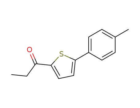 Molecular Structure of 859055-63-3 (1-(5-<i>p</i>-tolyl-[2]thienyl)-propan-1-one)