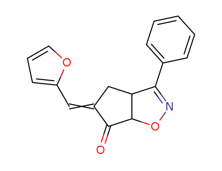 5-furfurylidene-3-phenyl-3a,4,5,6a-tetrahydro-cyclopenta[<i>d</i>]isoxazol-6-one