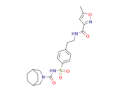 3-aza-bicyclo[3.2.2]nonane-3-carboxylic acid 4-[2-(5-methyl-isoxazole-3-carbonylamino)-ethyl]-benzenesulfonylamide