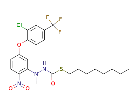 N'-[5-(2-Chloro-4-trifluoromethyl-phenoxy)-2-nitro-phenyl]-N'-methyl-hydrazinecarbothioic acid S-octyl ester