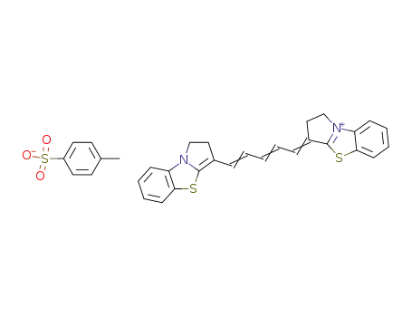 1,5-bis-(1,2-dihydro-benzo[<i>d</i>]pyrrolo[2,1-<i>b</i>]thiazol-3-yl)-pentamethinium; toluene-4-sulfonate